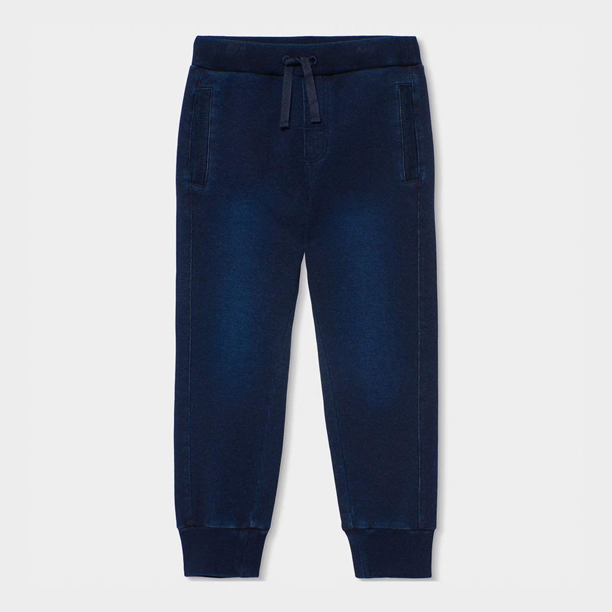 Pantalon molleton garçon denim bleu, BOBOLI