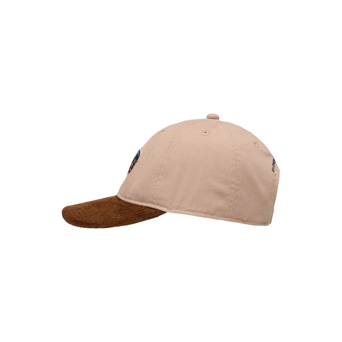 Casquette snapback SPLIT PAINT LOW marron sepia, ELEMENT