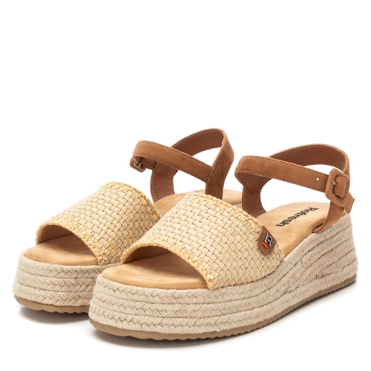 Sandale Coin Décontractée Boucle beige, REFRESH