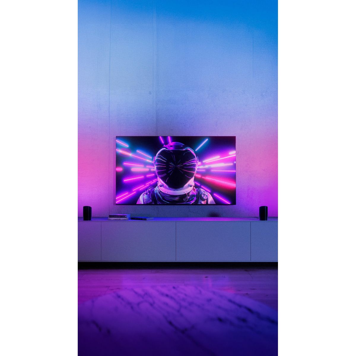 Lampe connectée Play Wall washer Noir x2 White&Color gra couleur unique, PHILIPS HUE