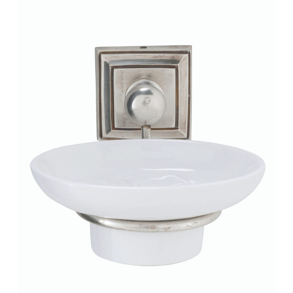 Porte savon mural Alpha argent, SIGNATURE