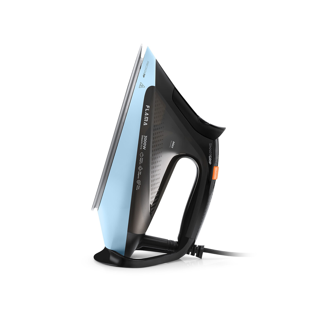 Ferro a Vapor SteamUltra SmartGrip 3000W 5399FL, FLAMA preto/azul, FLAMA