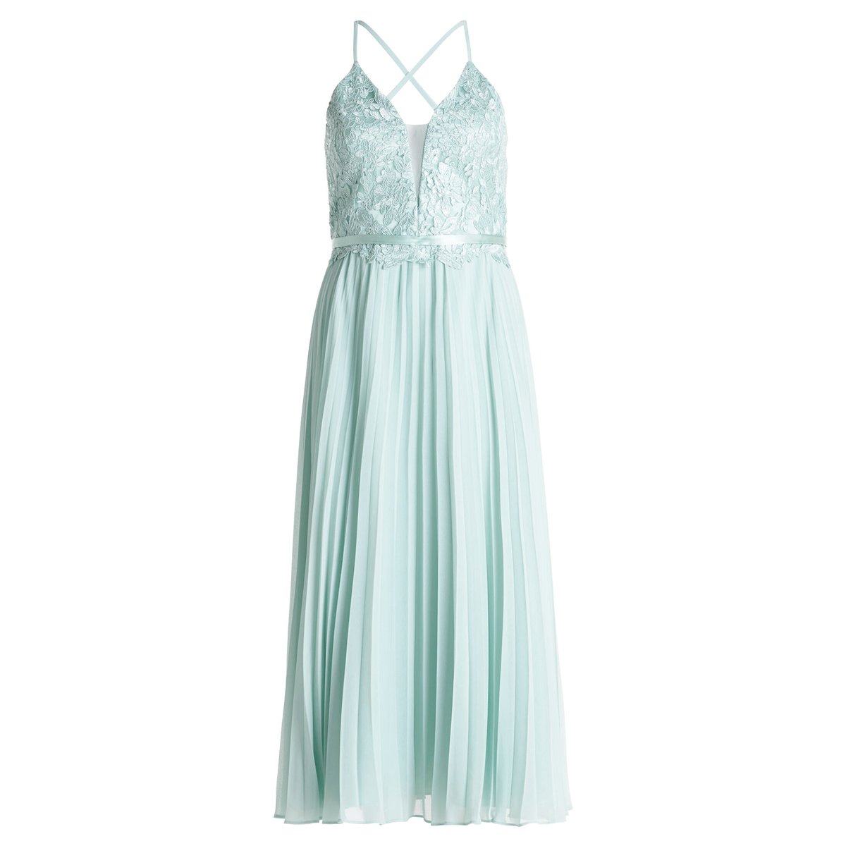 Robe de soirée à broderies summer mint, VERA MONT