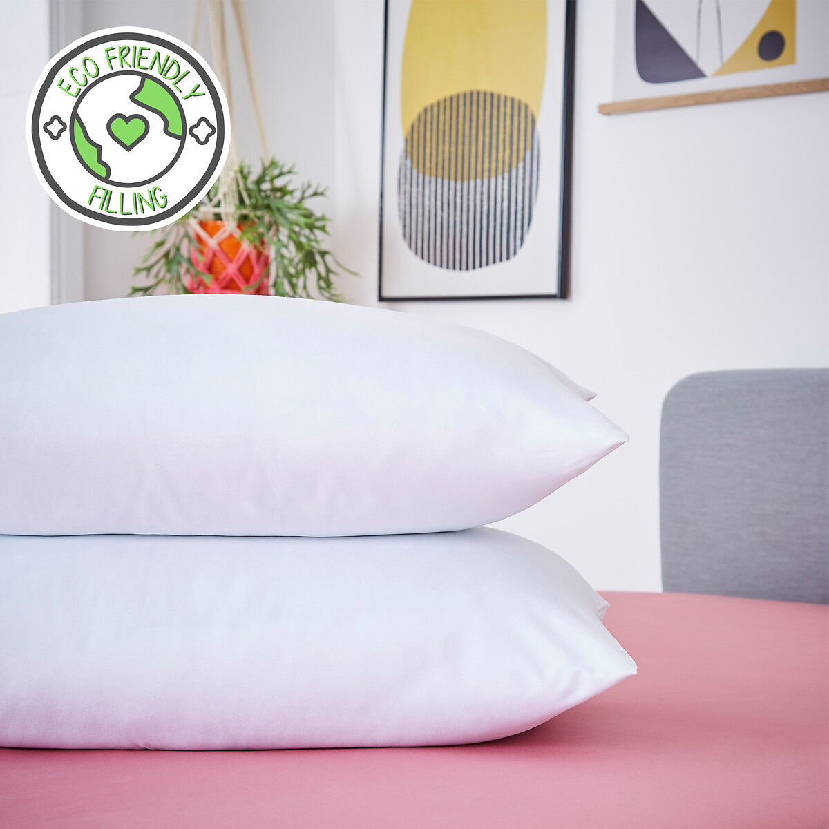 Fantastically Firm Pillow Pair white, SNUG