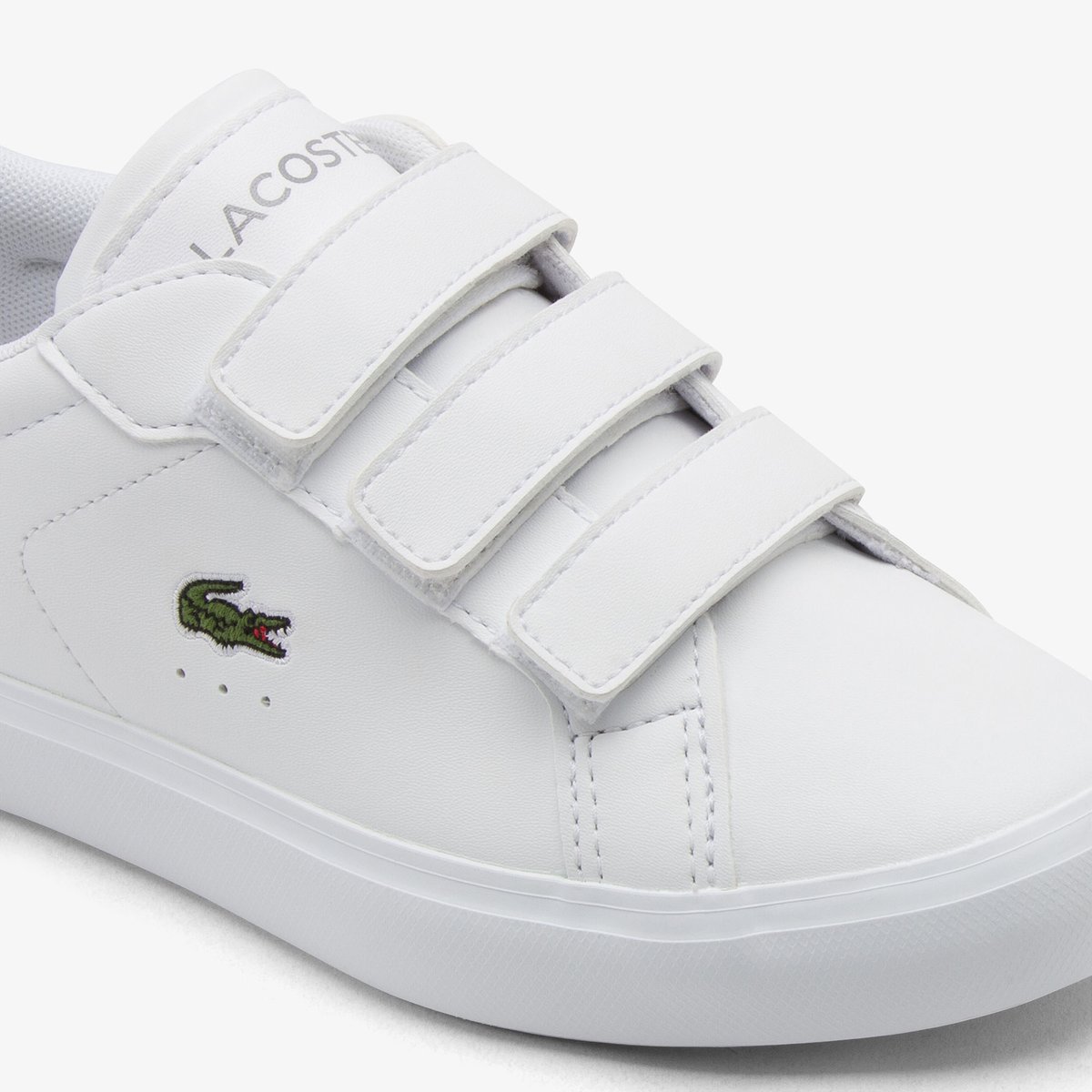 Sneakers Powercourt enfant blanc-21g, LACOSTE