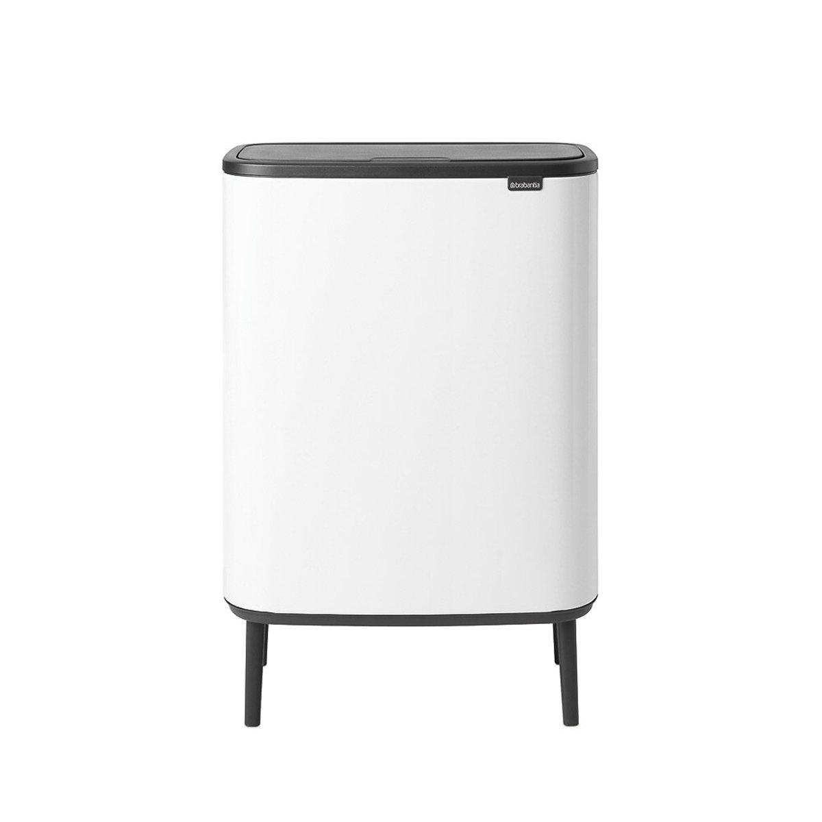 Poubelle de cuisine Bo Touch Bin Hi 60L 130205 blanc, BRABANTIA