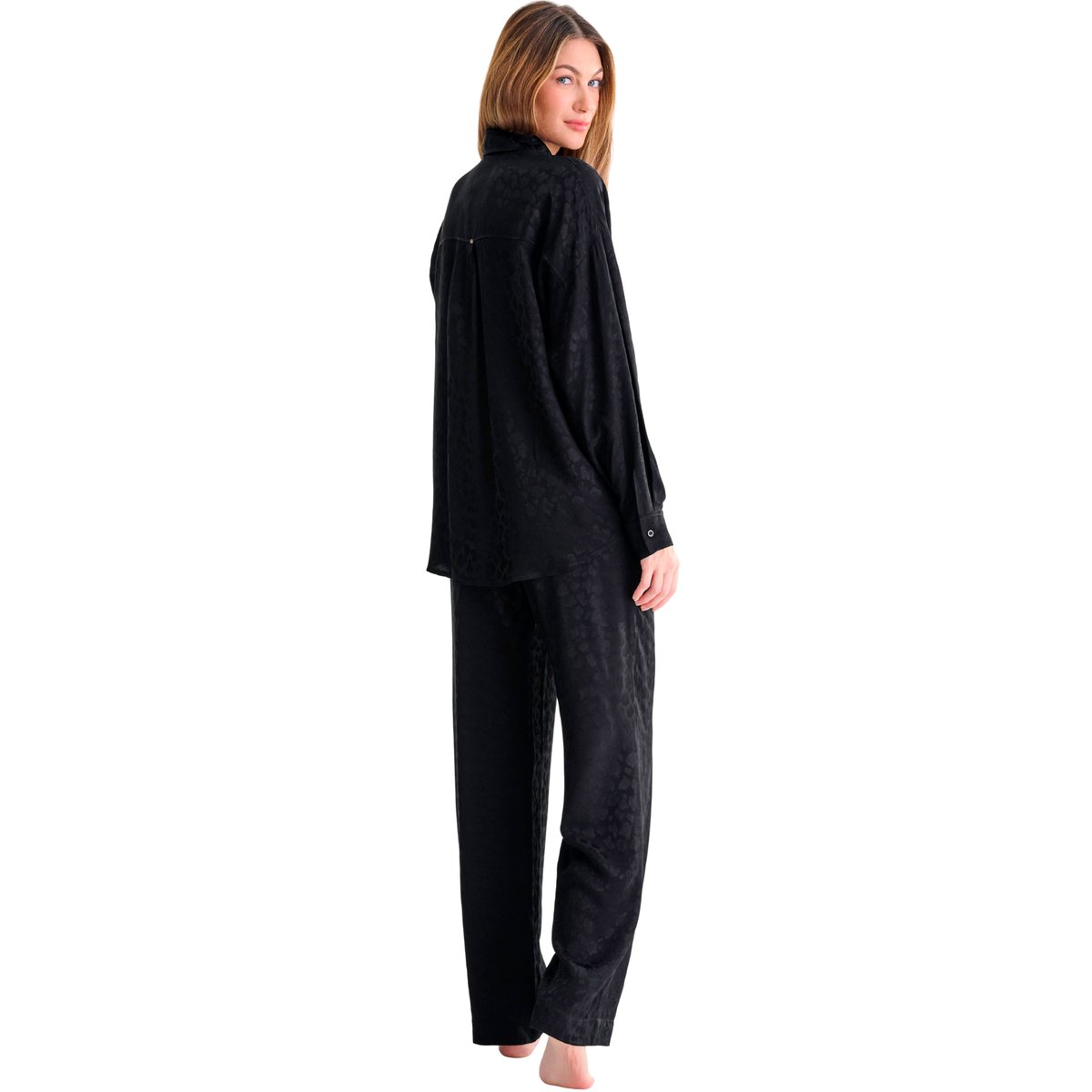Bas pyjama pantalon long TALENA noir, LISCA
