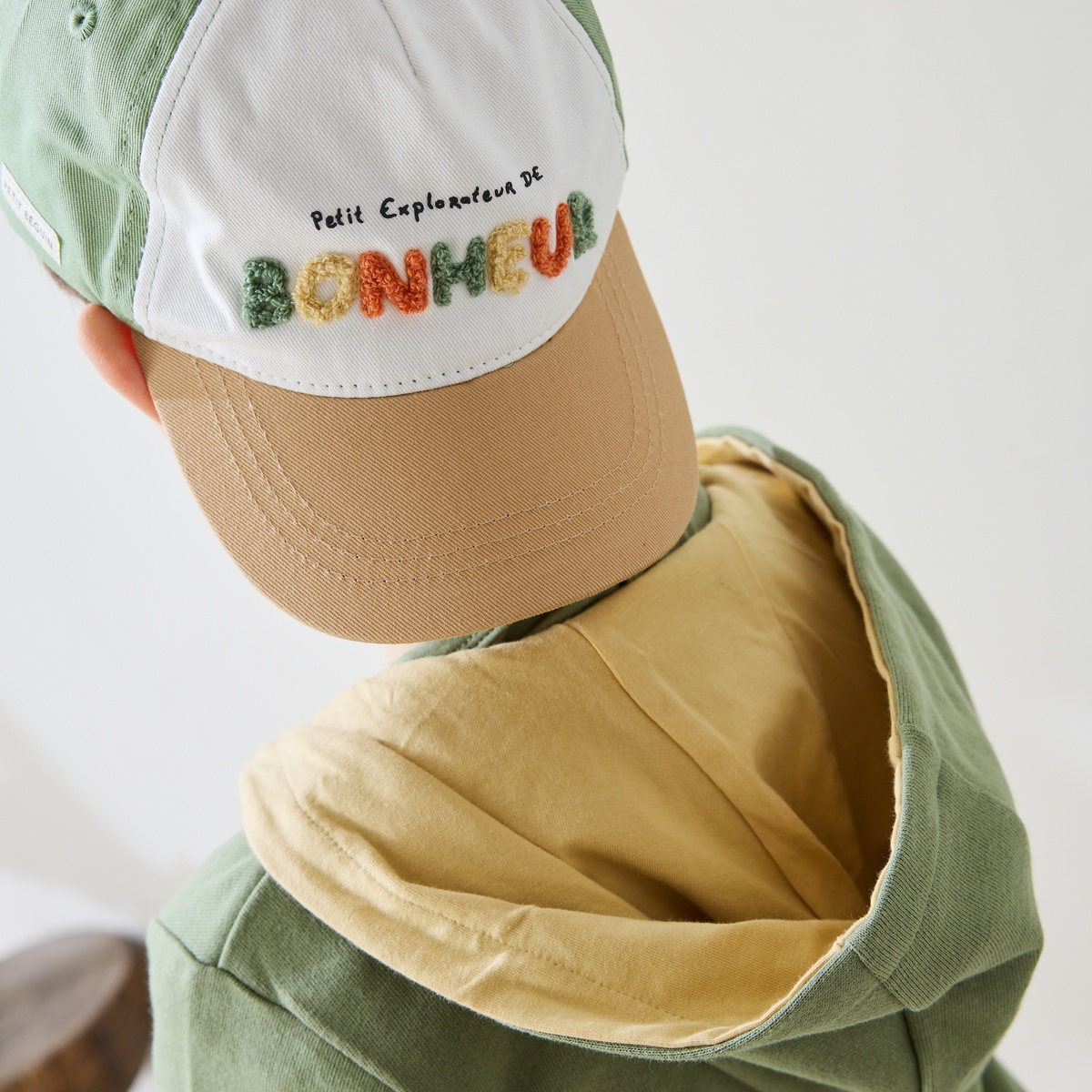 Casquette enfant Gabin vert, PETIT BEGUIN