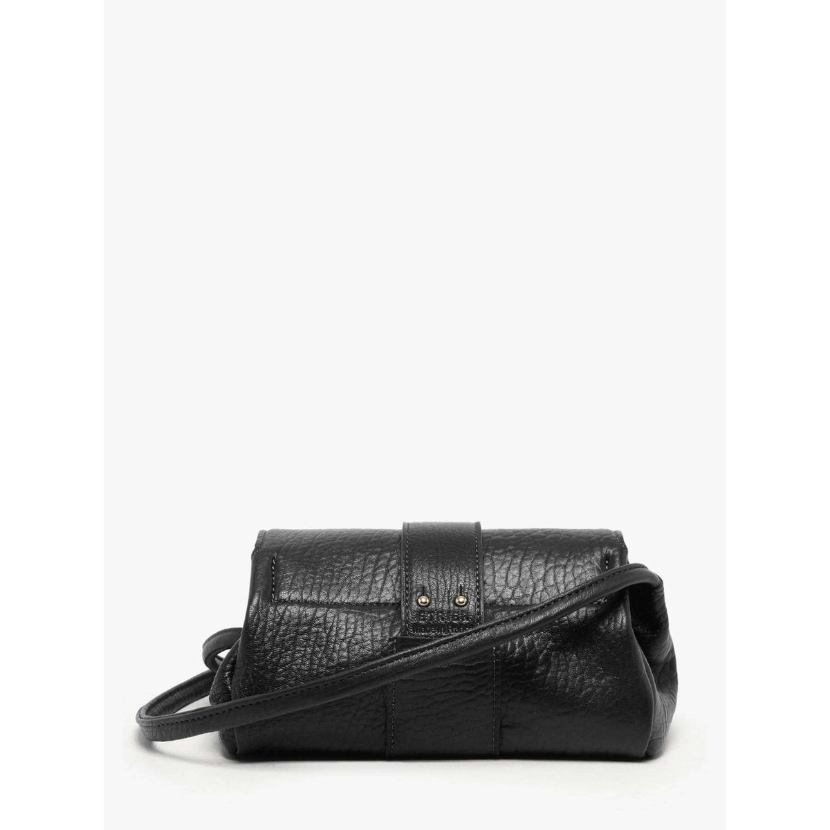 Sac bandoulière S Agnes cuir noir, ETRIER