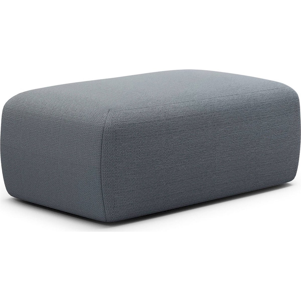 Pouf rectangulaire chenille collection LUMMI aragon, RECOLLECTION