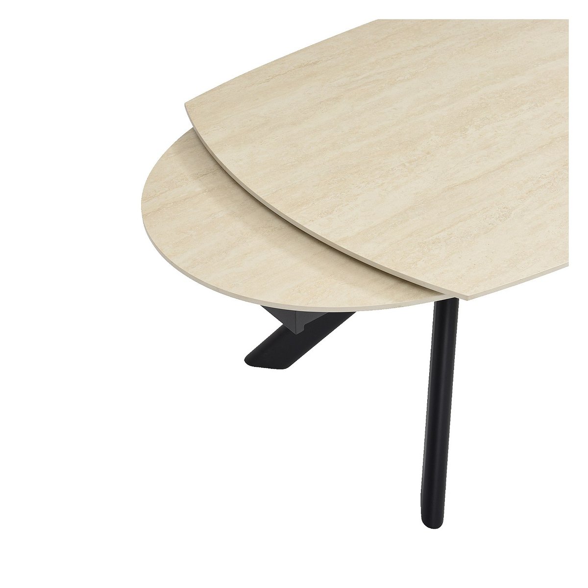 Table à manger céramique TIBUR beige, HABITAT