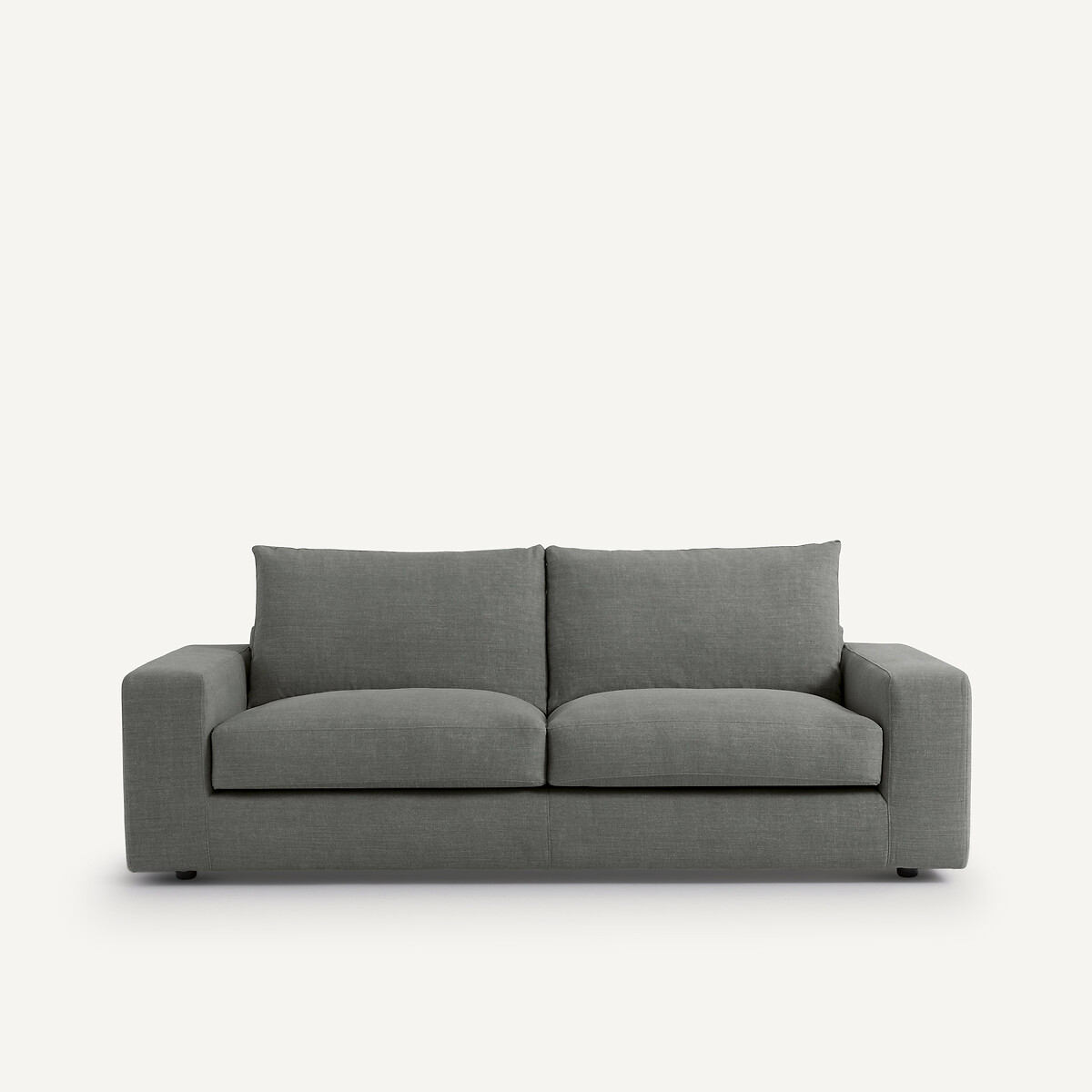 Canapé convertible coton/lin, Skander anthracite, AM.PM
