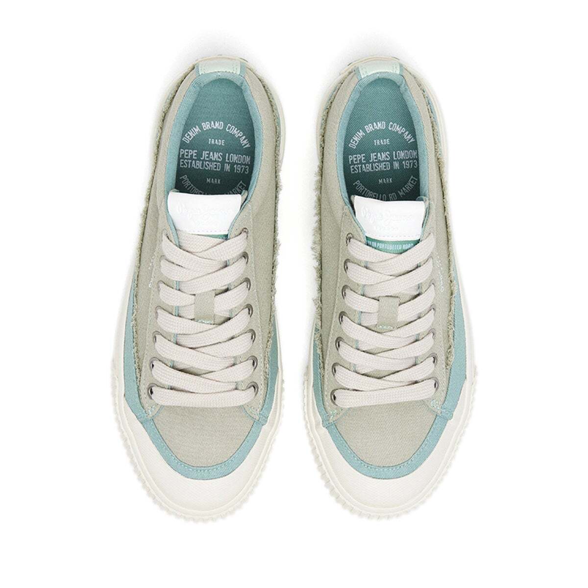 Baskets Basiques vert clair, PEPE JEANS