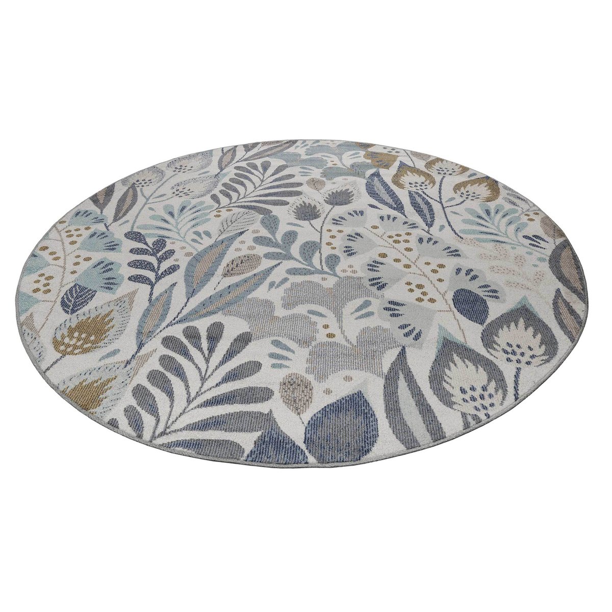 Tapis intérieur extérieur motif floral , Lilly bleu, ESPRIT