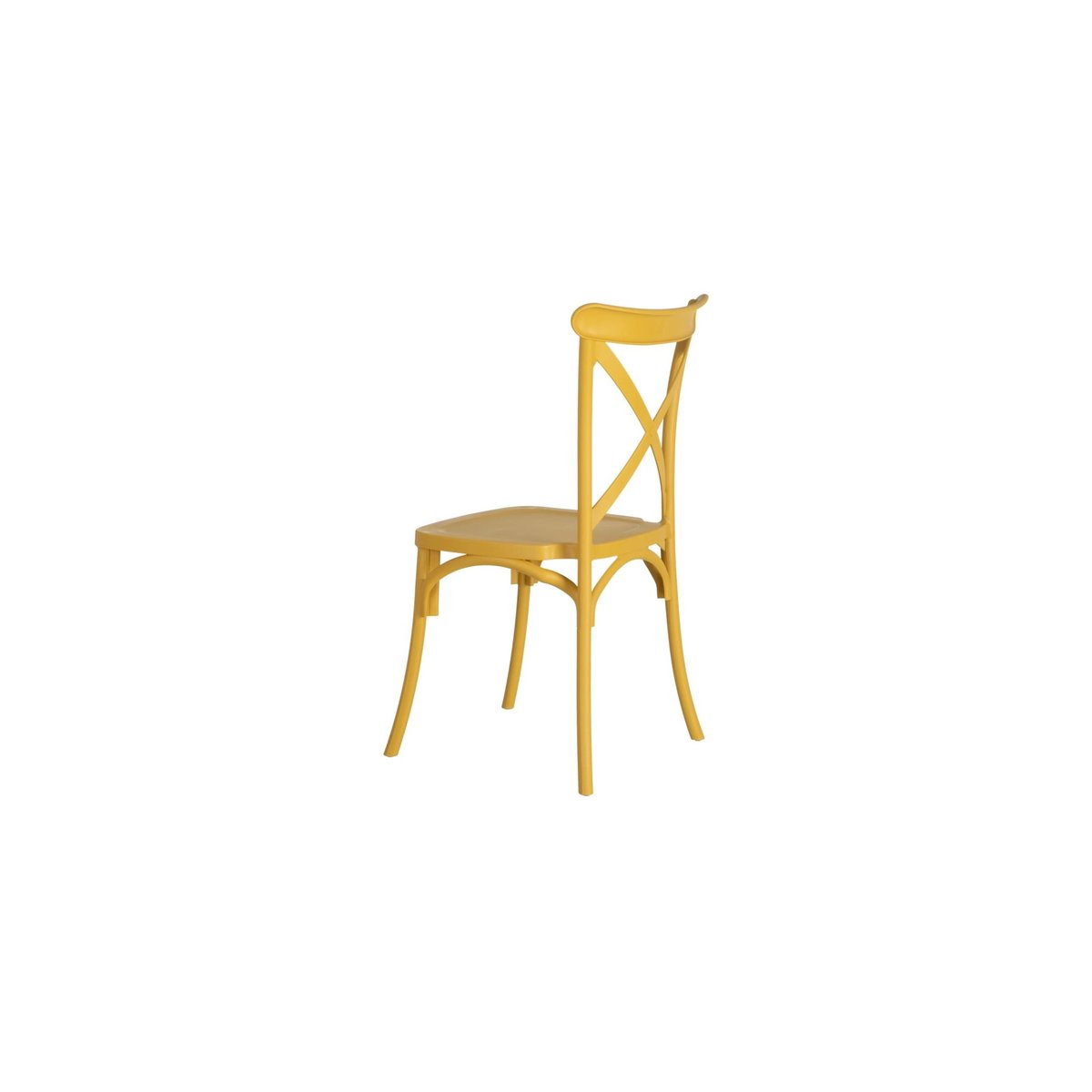 Chaise Esprit Bistrot en Polypropylène Jaune jaune, WADIGA