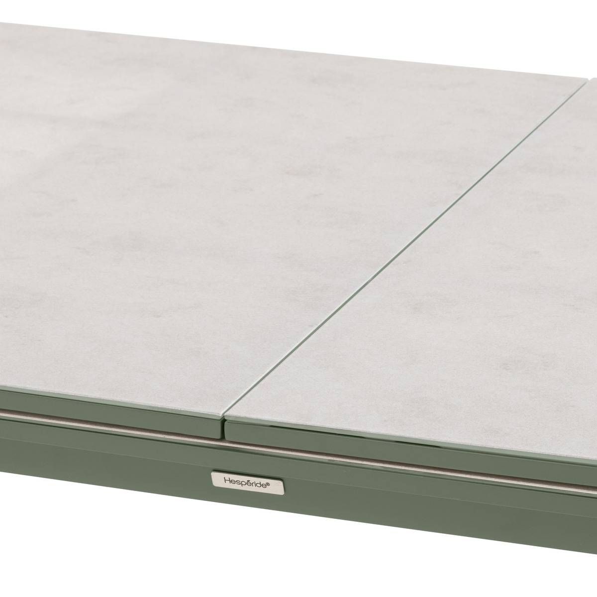Table de jardin extensible 12 places en aluminium et verre PULPY gris, HESPERIDE