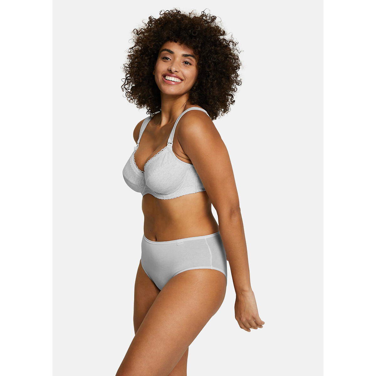 Soutien-gorge allaitement New Calin gris chiné, SANS COMPLEXE