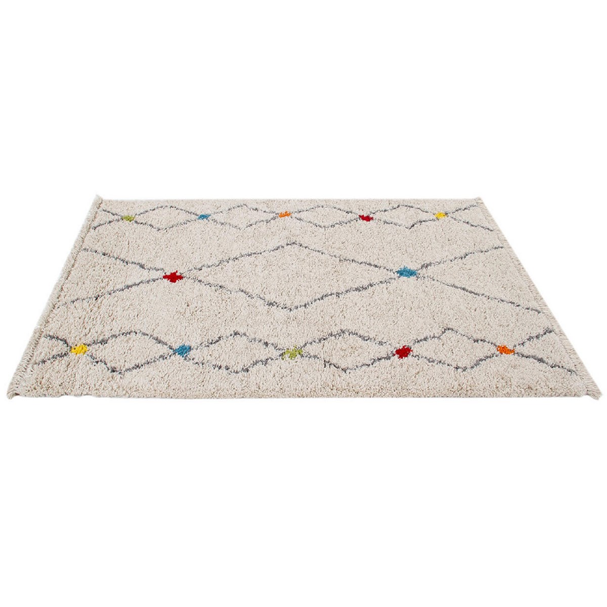 Tapis shaggy style berbère PASHTUN multicolore, NOVATREND
