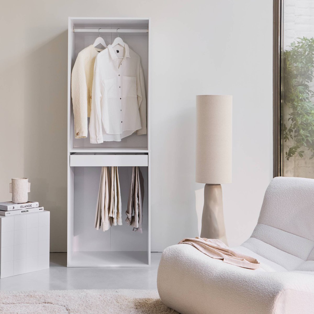Kit dressing modulable avec 2 éléments MODULO blanc, SWEEEK