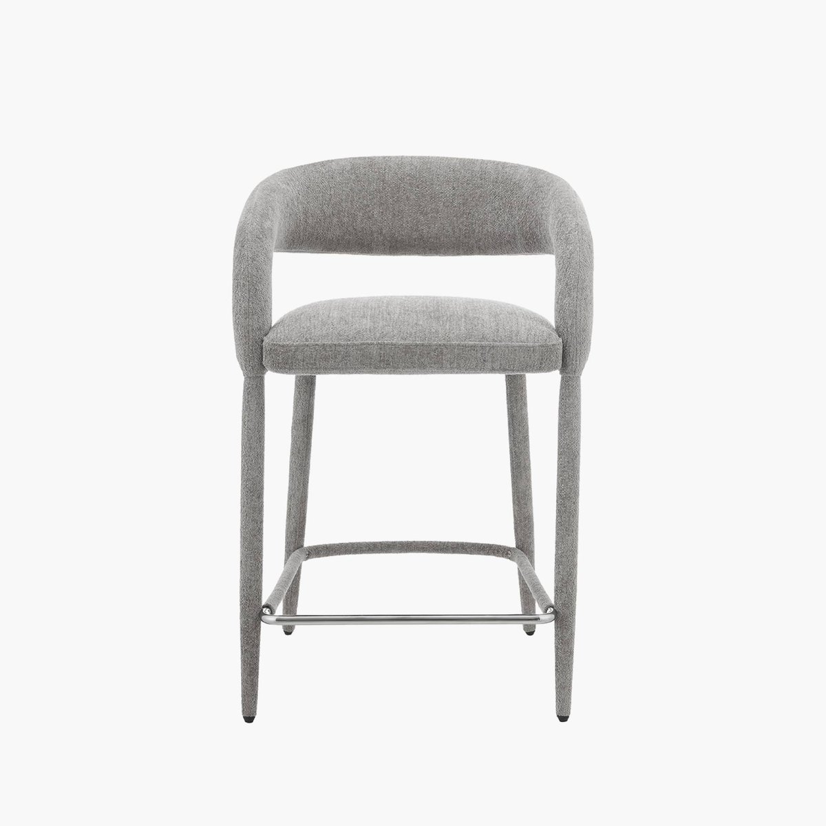 Tabouret de bar contemporain tissu (lot de 2) ALESSIA bordeaux, SWEEEK