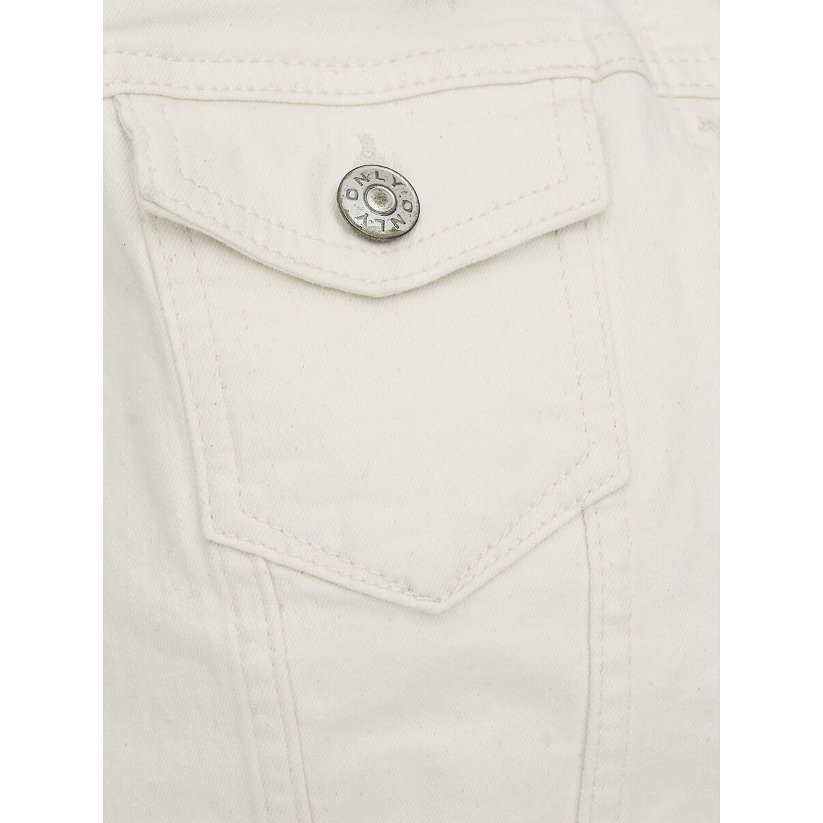 Veste courte en jean ecru, ONLY