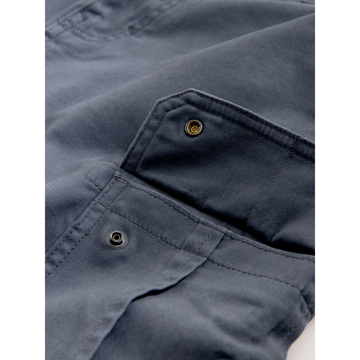 Pantalon cargo stretch en bleu, NEXT