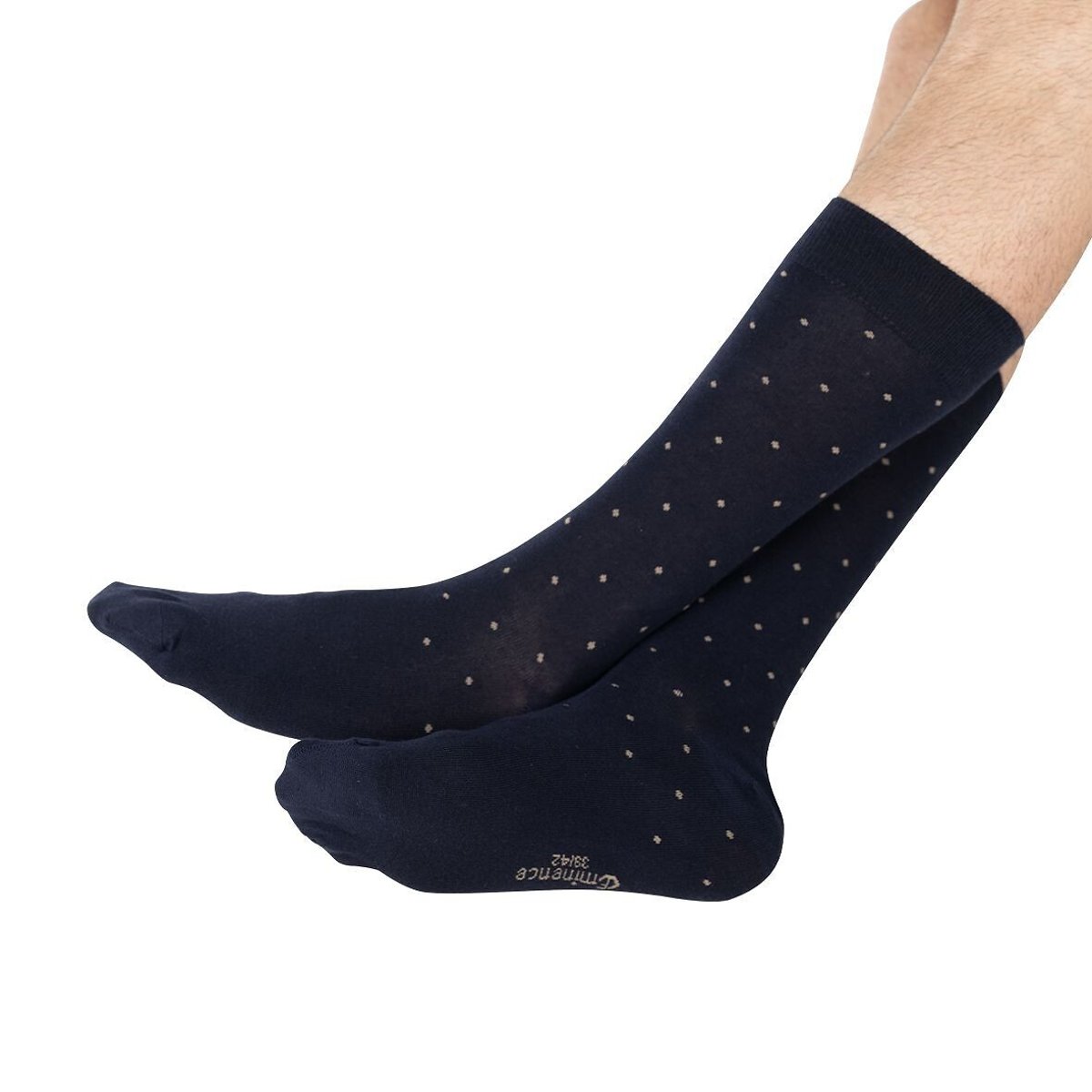 Lot de 2 paires de chaussettes mi-hautes homme Fantaisie Eminence bleu marine, EMINENCE