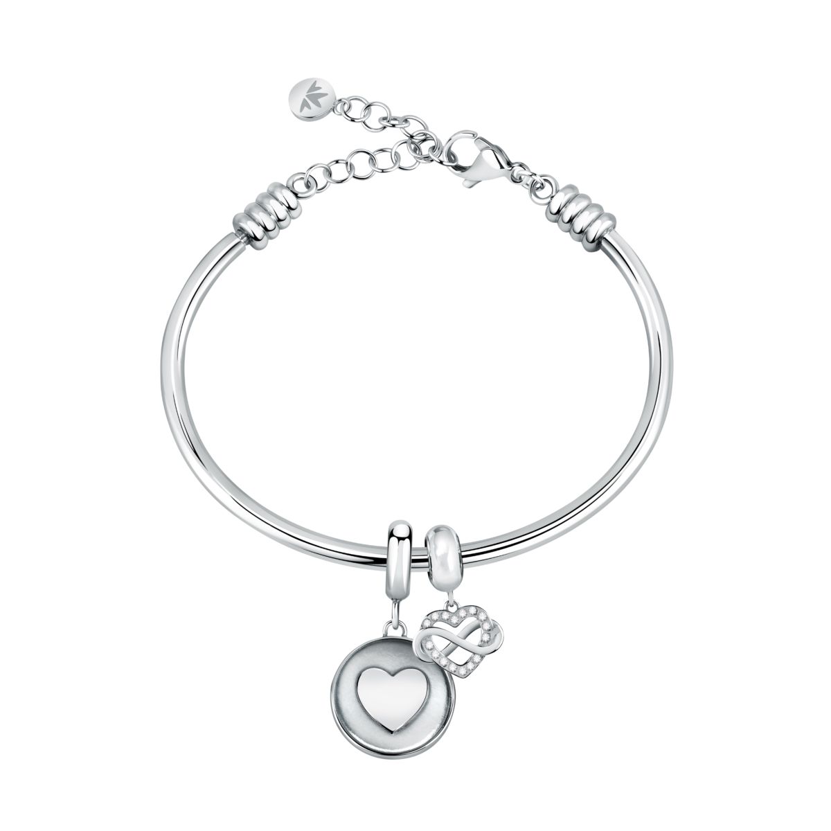 Bracelet en acier et cristaux DROPS argent, MORELLATO