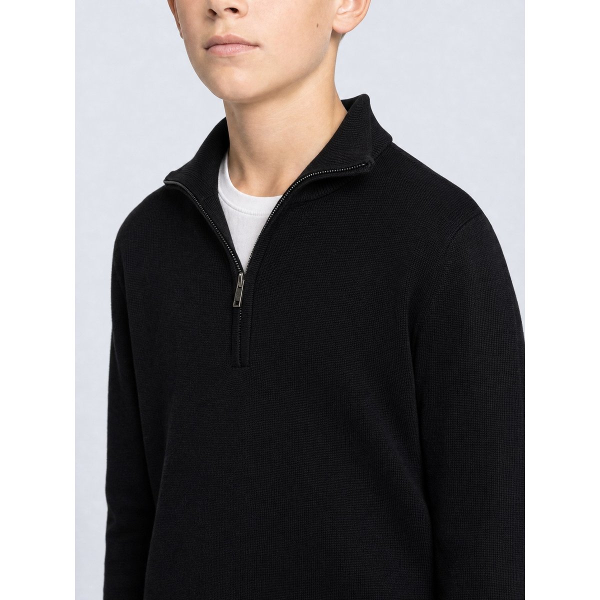 Pull à col zippé ironshore noir black, PETROL INDUSTRIES