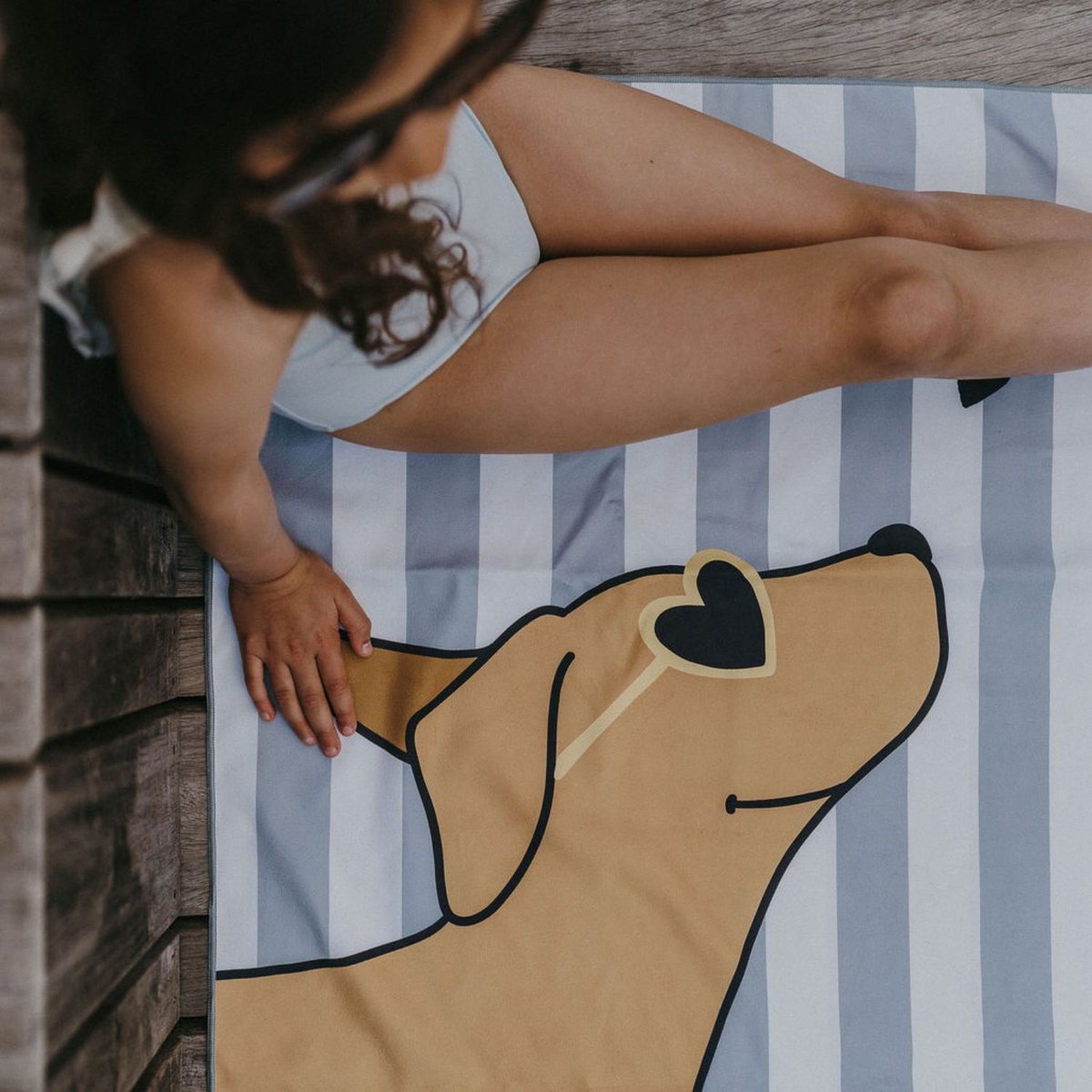 Serviette de plage bleu, ZAKUW