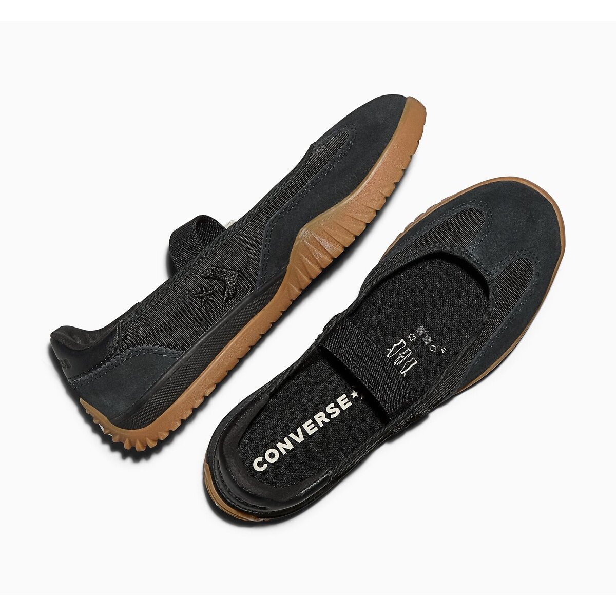 Bailarina Run Star Trainer Ballet Flat negro, CONVERSE