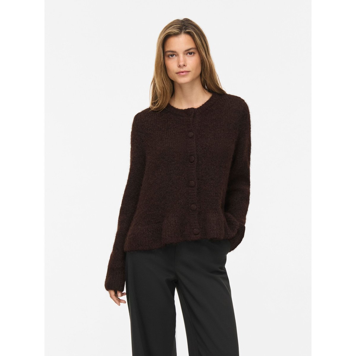 Cardigan En Maille marron - coffee bean1, VILA