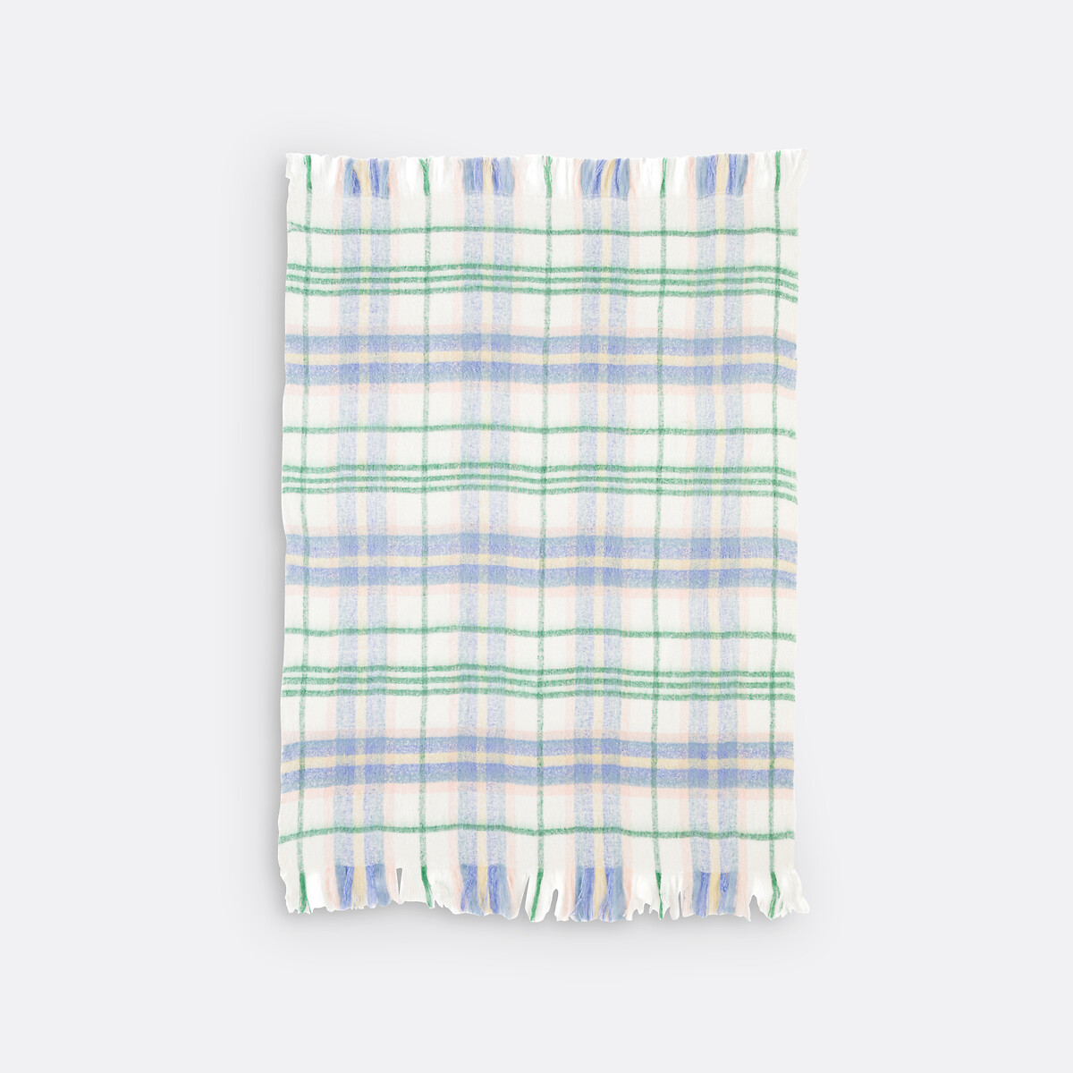 Plaid à carreaux frangé, Armand multicolore, LA REDOUTE INTERIEURS