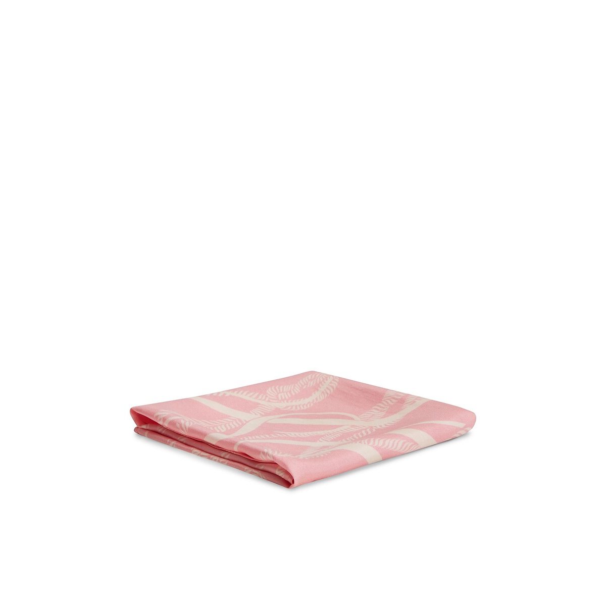 Foulard carré imprimé en soie rose, TOMMY HILFIGER