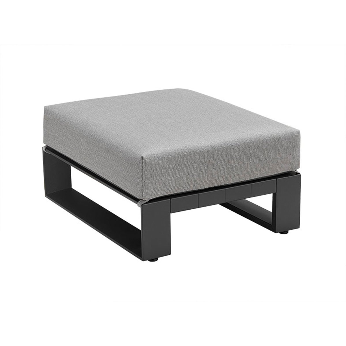 Pouf de jardin en aluminium, SOFY gris anthracite, AU JARDIN DE CHLOÉ