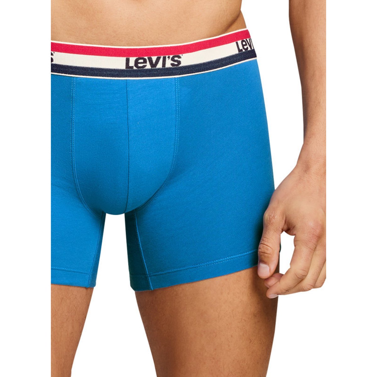 Lot de 3 boxers courts multicolores en coton avec ceinture élastiquée multicolores, LEVI'S
