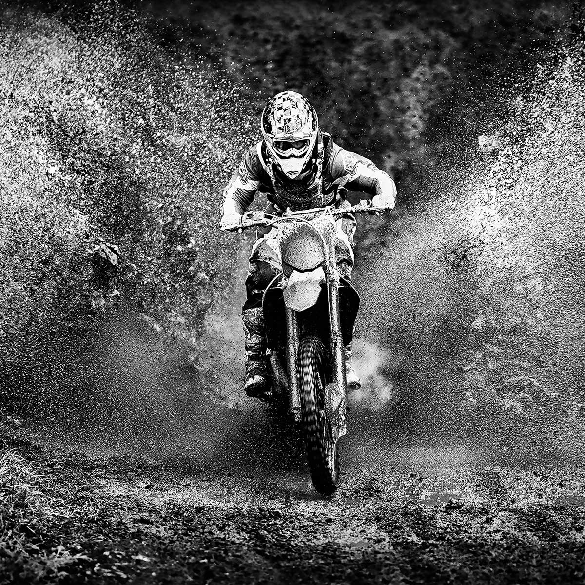 Tableau moto cross tableau alu dibond, HEXOA