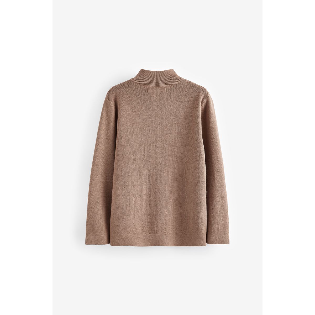 Pull à col zippé marron fauve, NEXT