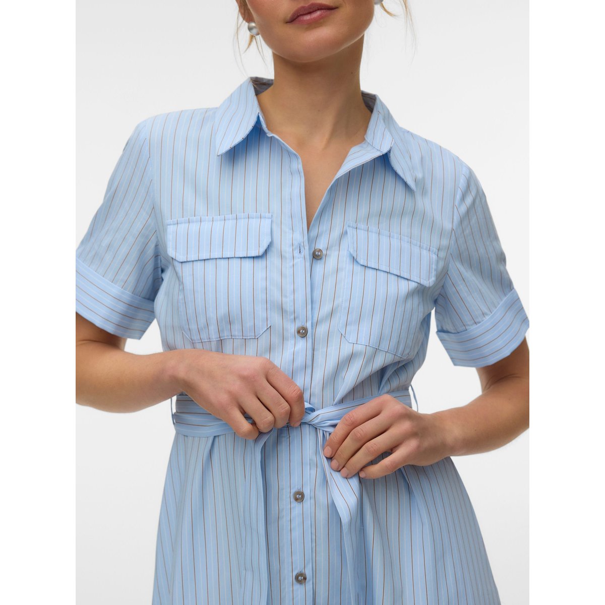 Robe Chemise cashmere blue, VERO MODA