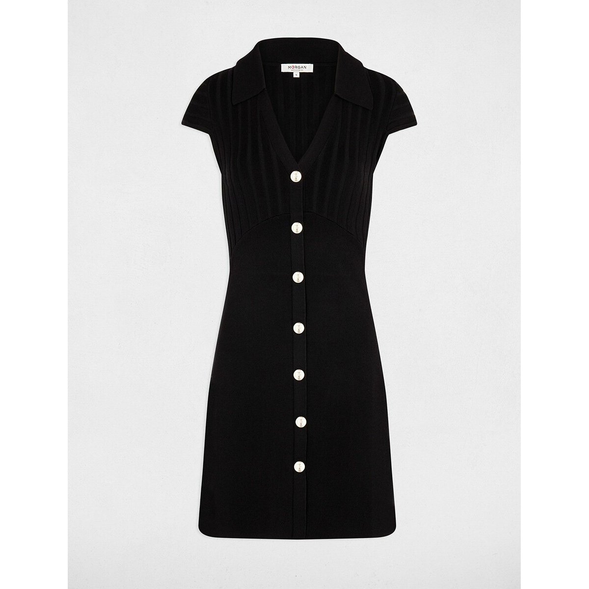 Bodycon Mini Dress with Short Sleeves black, MORGAN