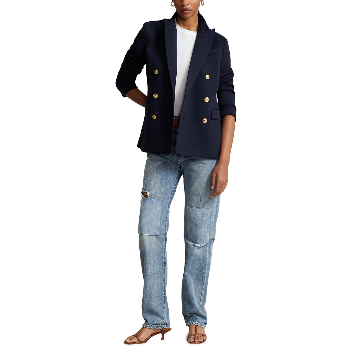 Veste blazer double boutonnage marine, POLO RALPH LAUREN