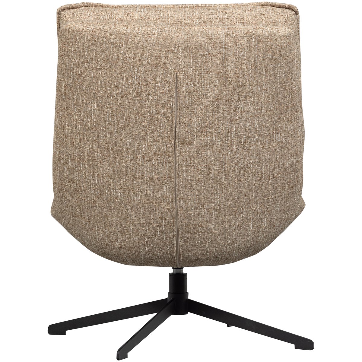 Fauteuil pivotant en tissu mélangé MILARO naturel, WOOOD