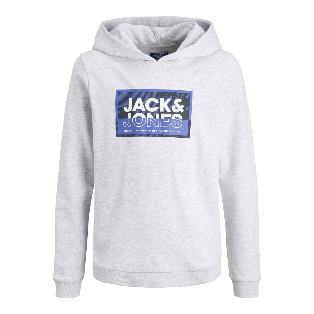 Sweat À Capuche white melange, JACK & JONES JUNIOR