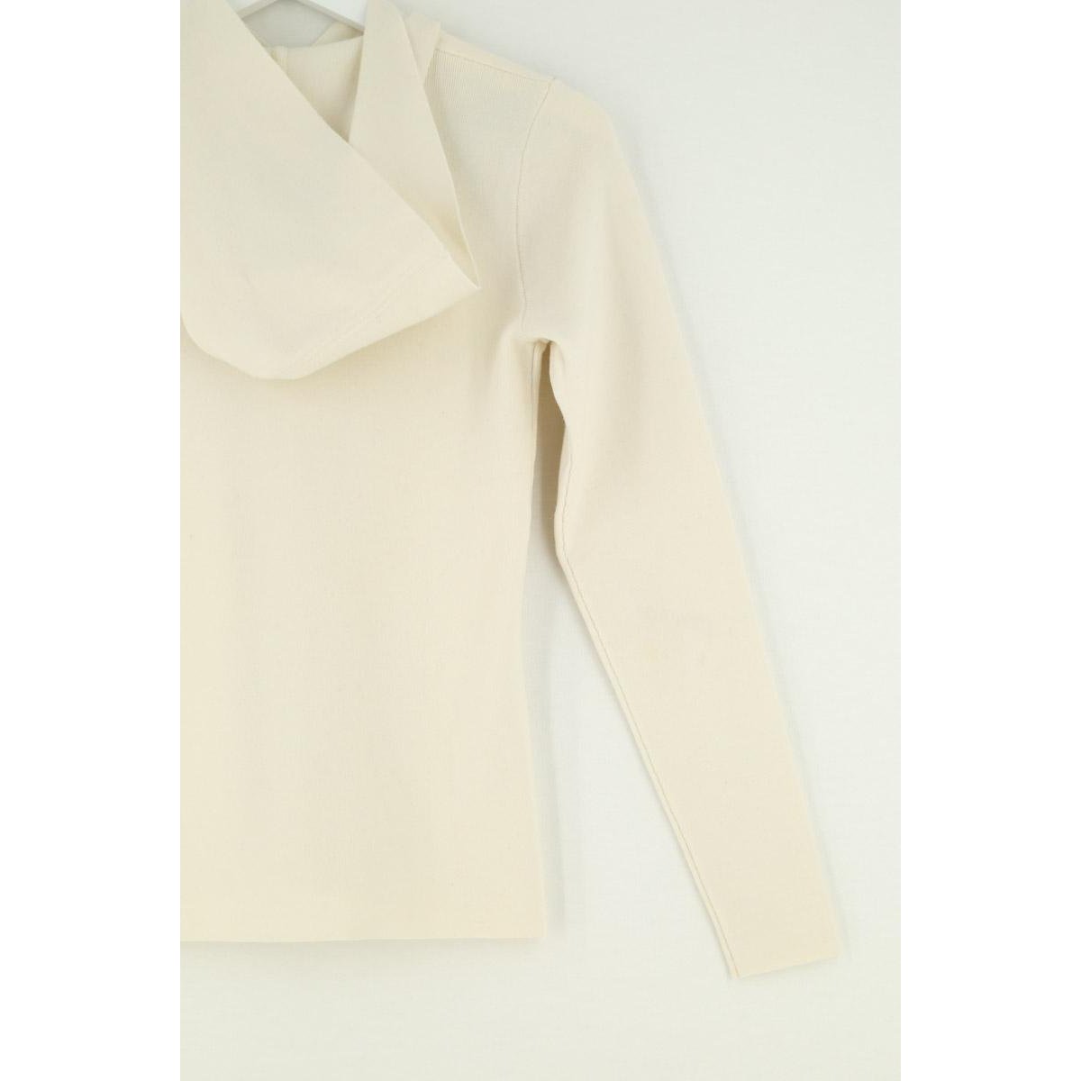 Pull zippé - Très Bon État blanc, SANDRO