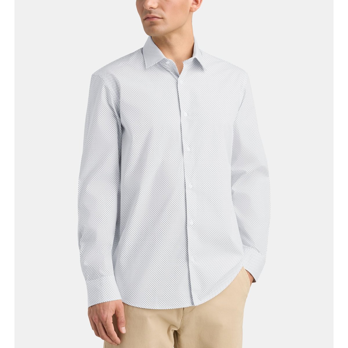 Chemise droite hmiro popeline coton bio blanc, GALERIES LAFAYETTE
