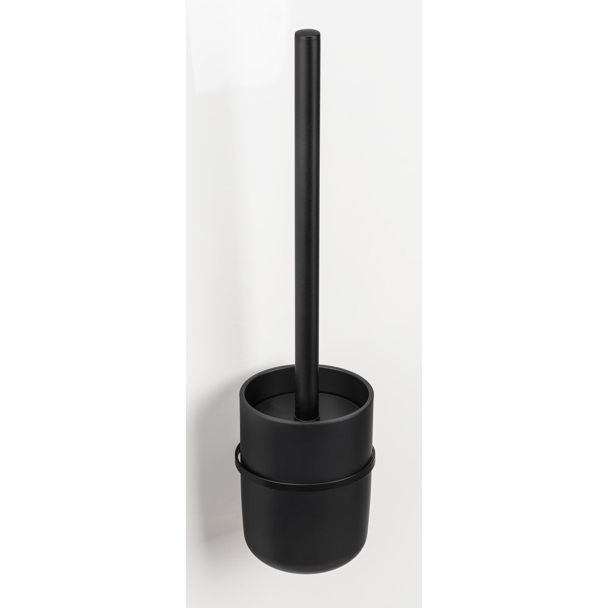 Brosse WC mural sans perçage CARPINO noir, WENKO