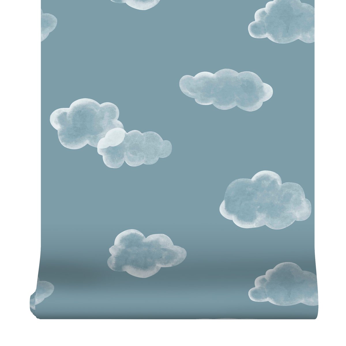 Papier peint Petits nuages de rêve bleu, crème, SUPERFRESCO EASY