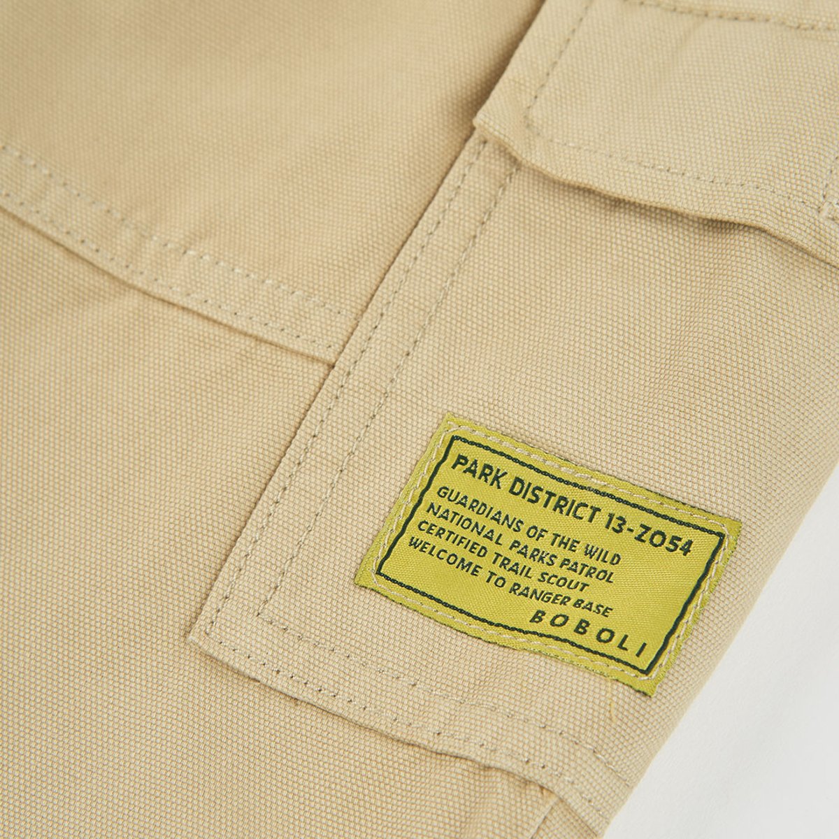 Pantalon cargo garçon vert, BOBOLI