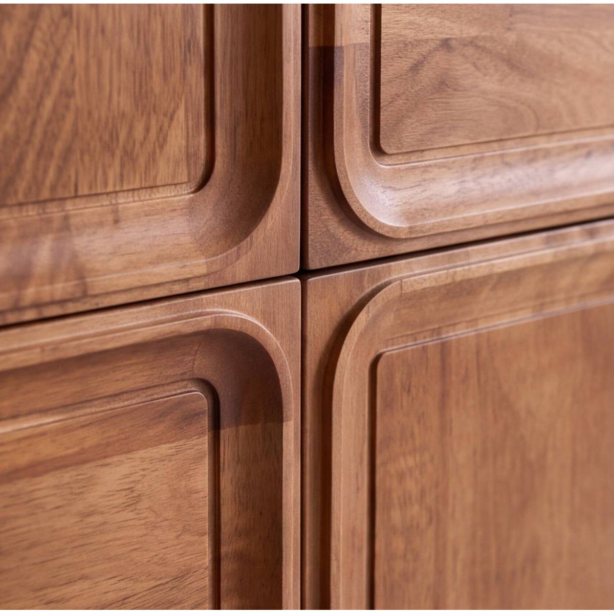 Buffet haut en bois de manguier foncé VIVIENNE bois foncé, MADE IN MEUBLES