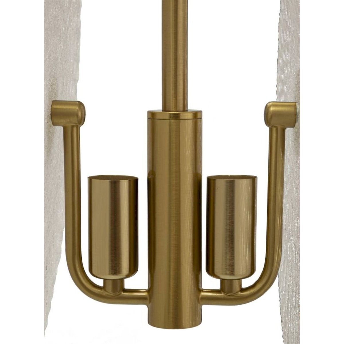 Suspension en verre socle en fer GLAM doré et blanc, RECOLLECTION